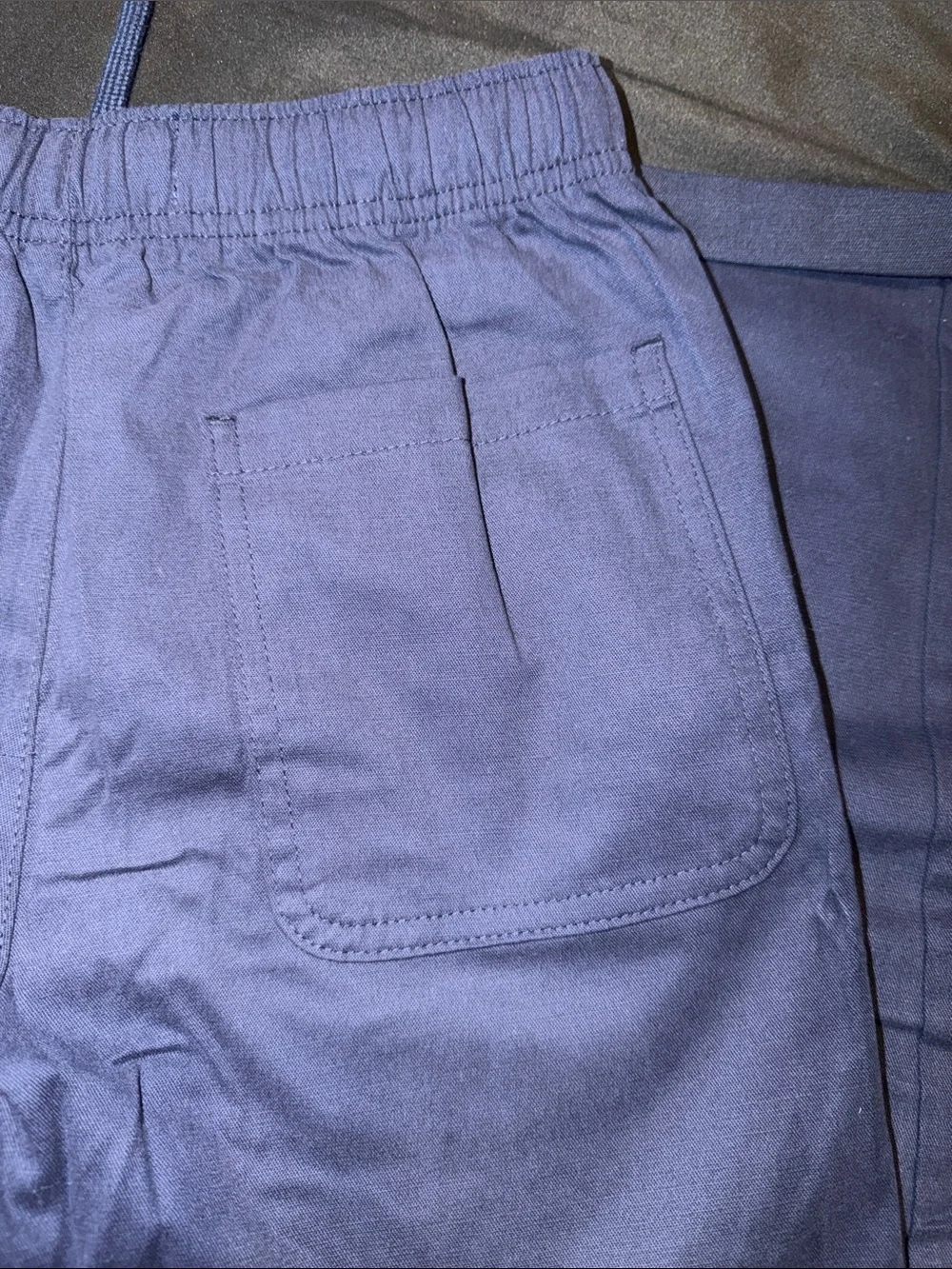 Old Navy Kid Boy Navy Built-In-Flex Straight Elastic Drawstring Waistband Pants